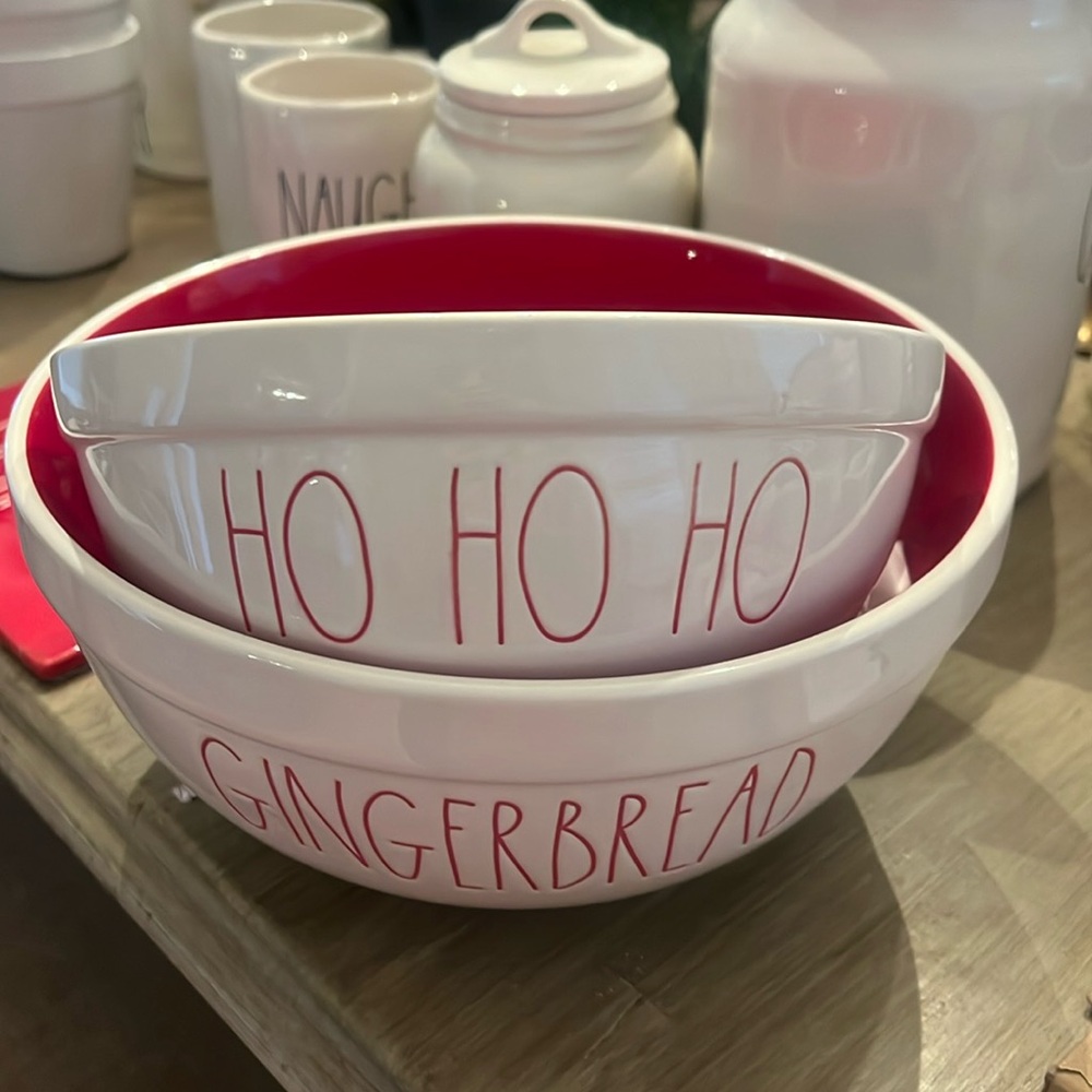 Rae Dunn Christmas bowls